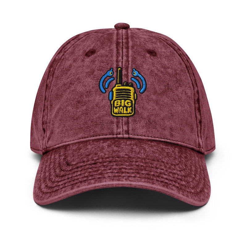 Big Walk Walkie Talkie Embroidered Hat | Co-op Game Cap