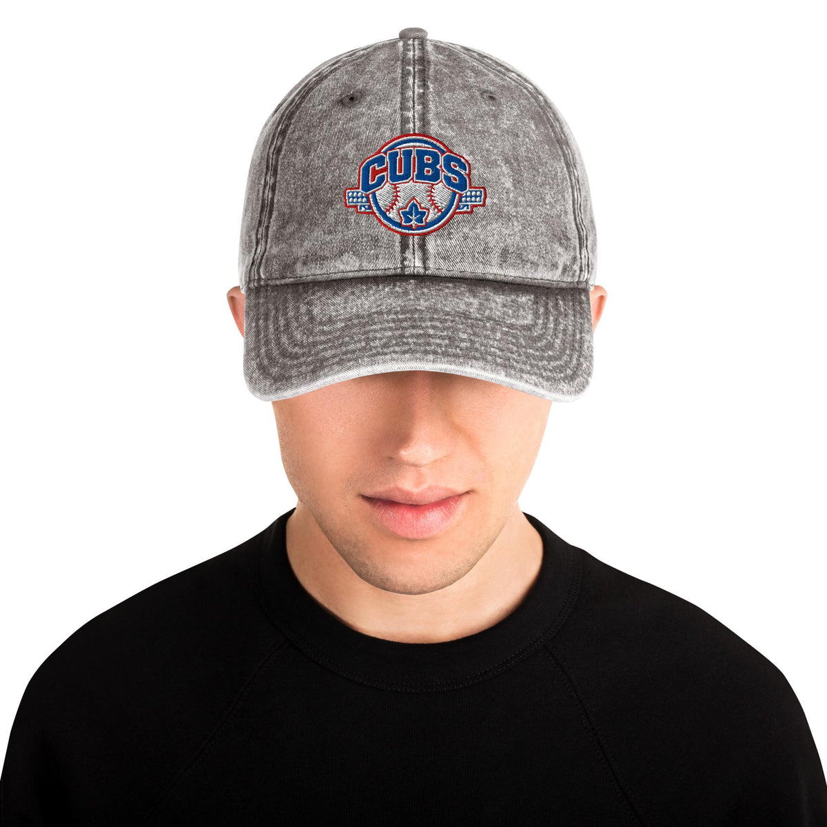 Cubs Baseball Embroidered Hat – product view 6