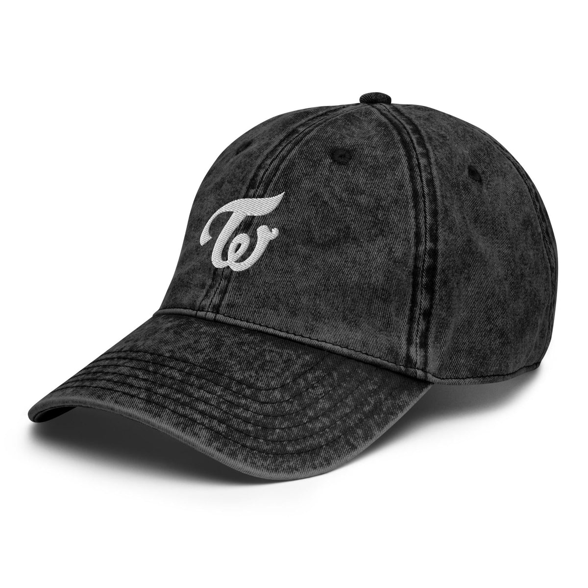 TWICE Logo Embroidered Vintage Cotton Twill Cap – listing photo 3