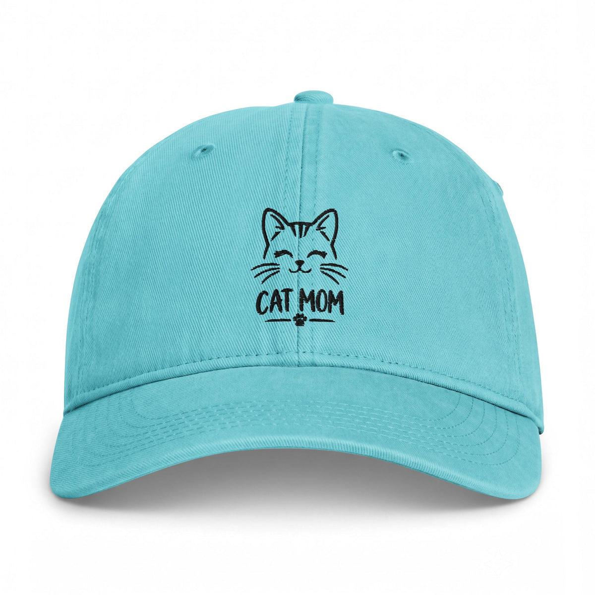 Cat Mom Baseball Cap, Embroidered Feline Lover Gift, Minimalist Hat – listing photo 4