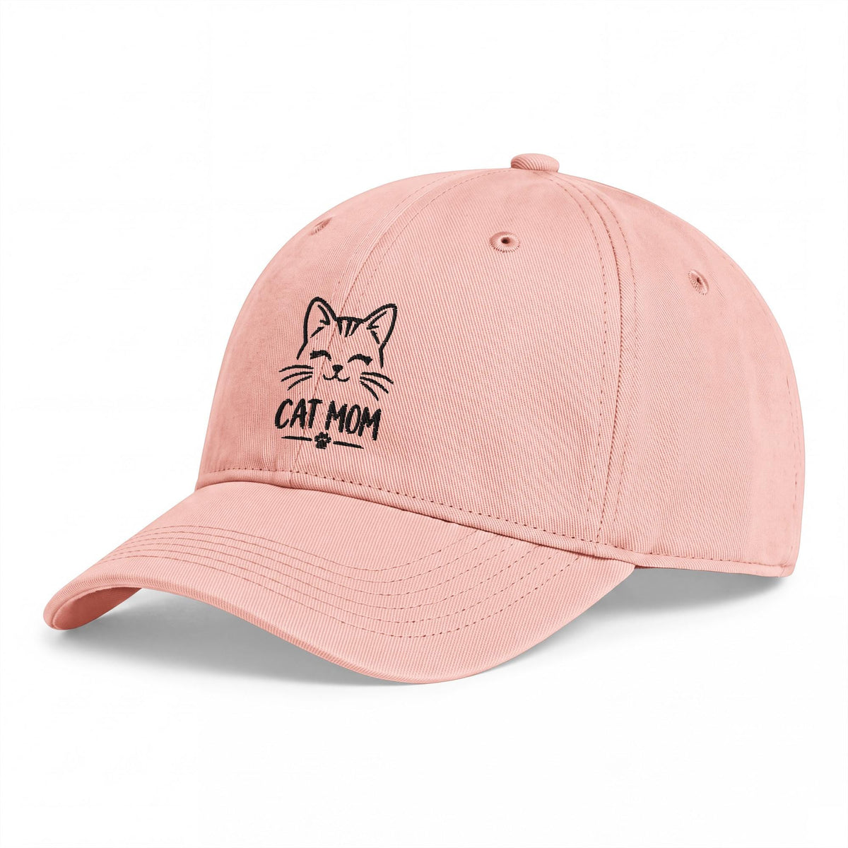 Cat Mom Baseball Cap, Embroidered Feline Lover Gift, Minimalist Hat – listing photo 17