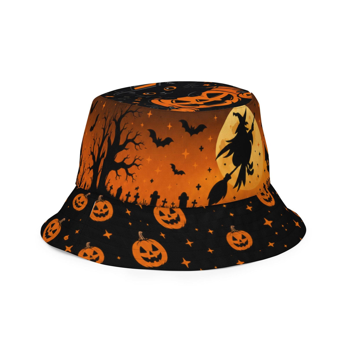 Halloween Headpiece, Reversible Bucket Hat – listing photo 11