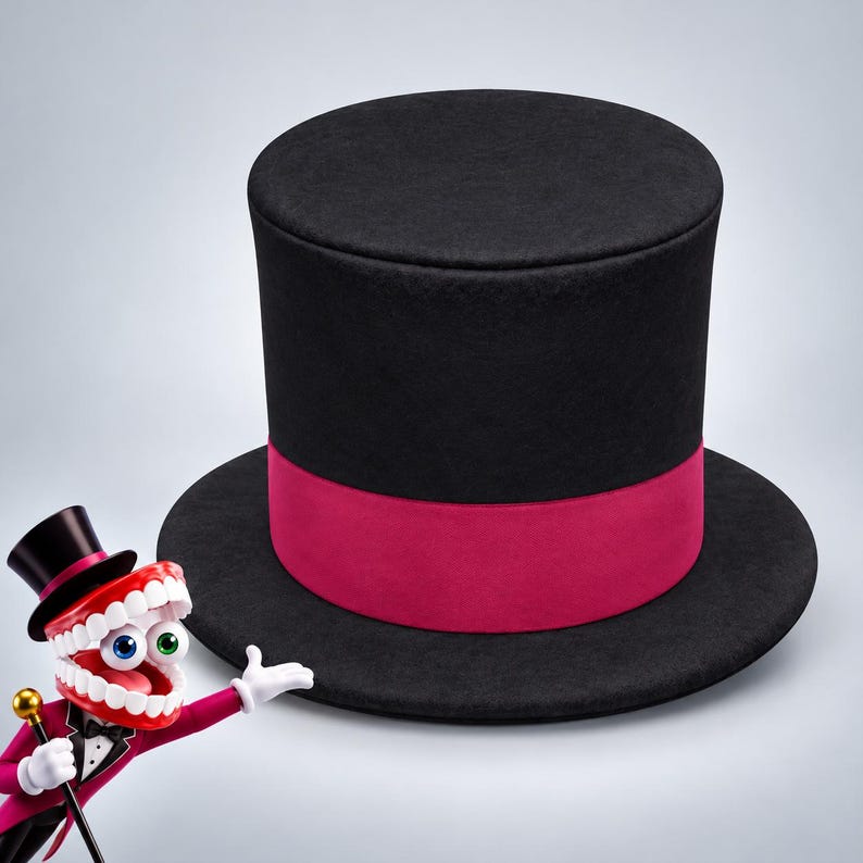 The Amazing Digital Circus Caine High Top Hat | Caine Cosplay Costume