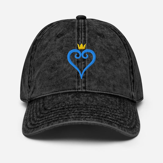 Kingdom Hearts Embroidered Vintage Cap | Keyblade Gaming Hat | Sora Fan Gift | Fantasy Gamer Cap