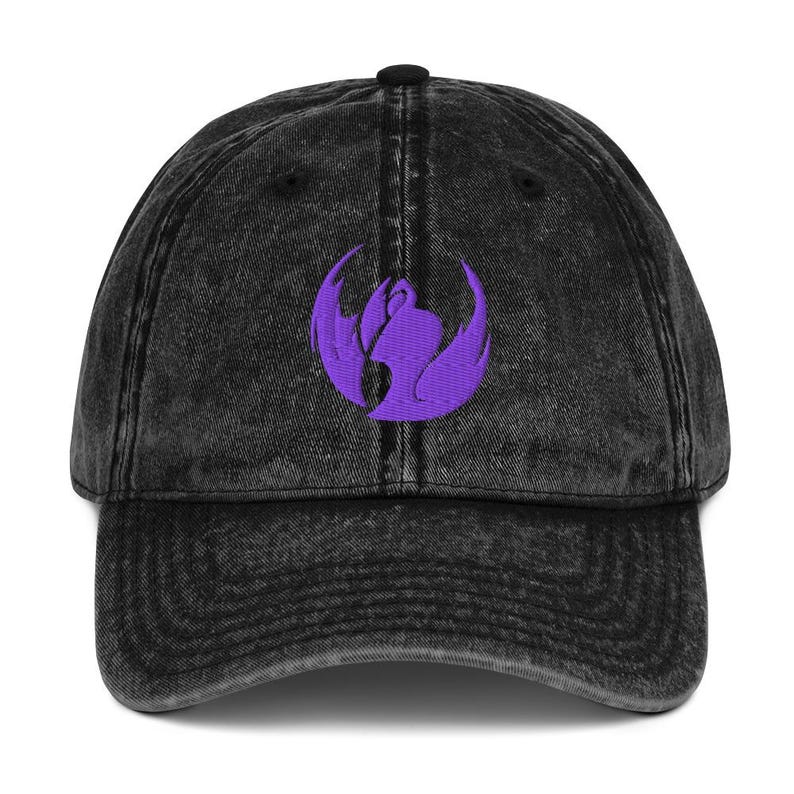 Solo Leveling Shadow Monarch Embroidered Vintage Cap | Sung Jin-Woo Anime Hat | Anime Fan Gift