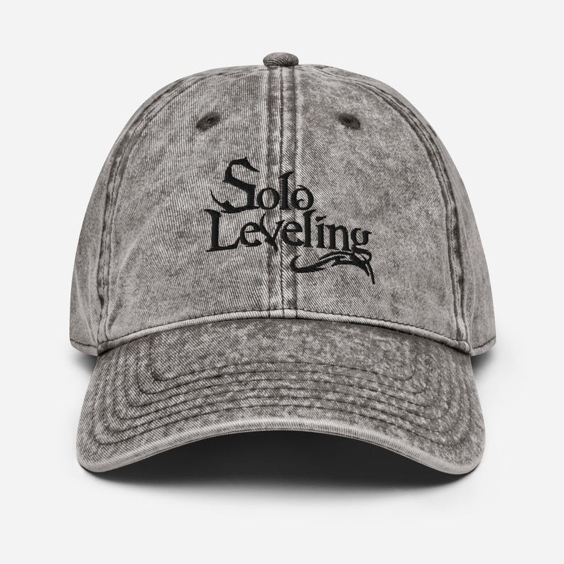 Solo Leveling Embroidered Vintage Cap