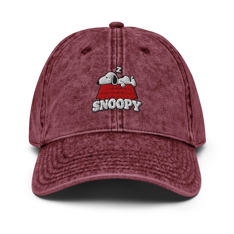 Snoopy Doghouse Embroidered Hat