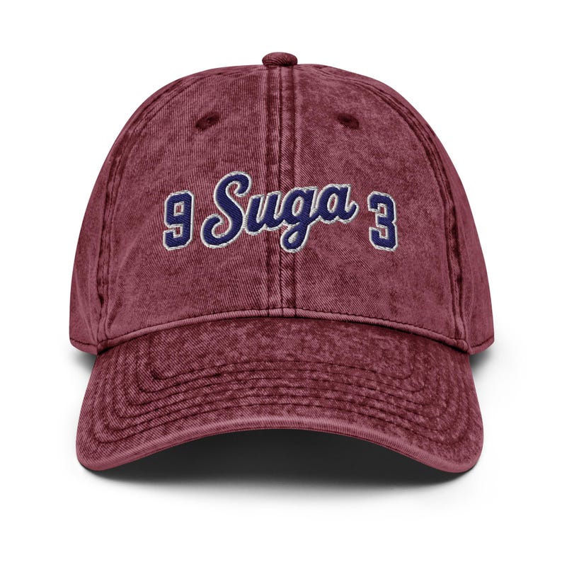 BTS SUGA-Inspired Logo Embroidered Vintage Cap | Unofficial K-Pop Merch