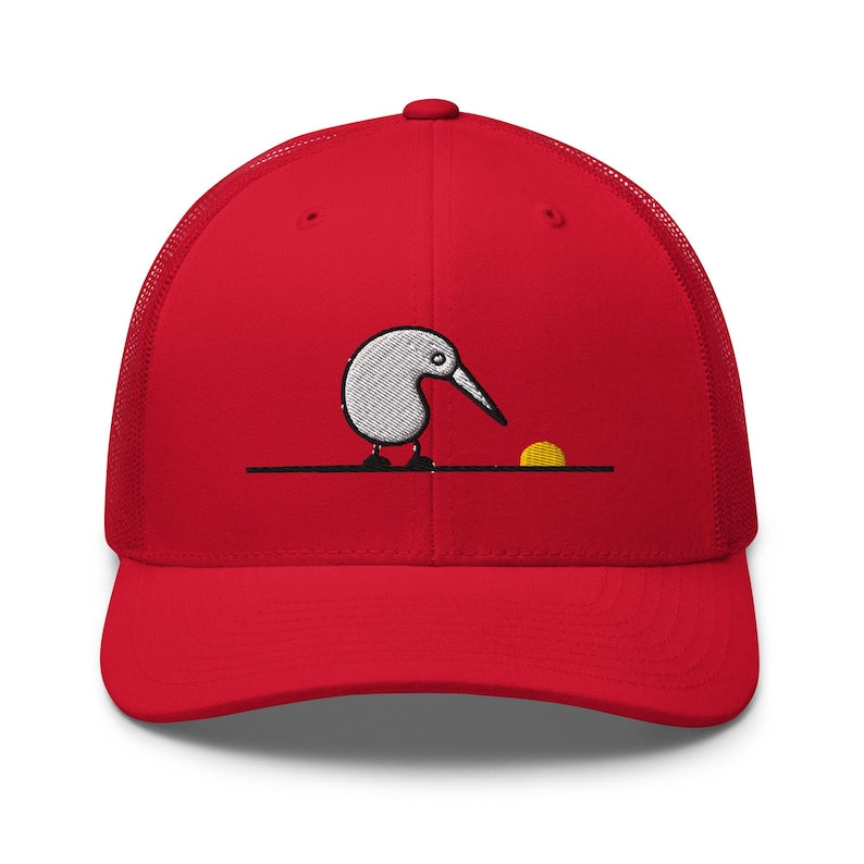 Kiwi Bird Nugget Embroidered Trucker Cap | New Zealand Animal Lover Gift Hat