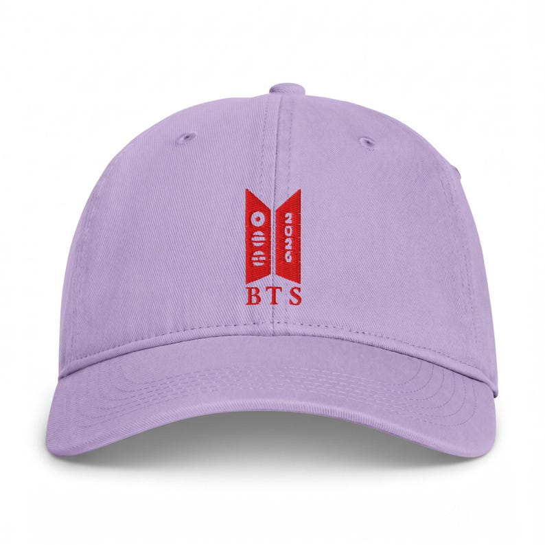 BTS Logo Army Embroidered Cap | Coastal Washed Style