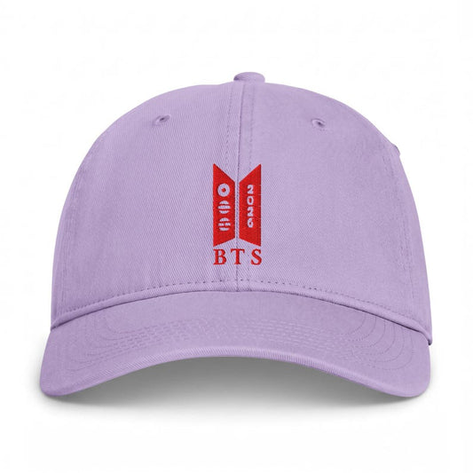 BTS Logo Army Embroidered Cap | Coastal Washed Style