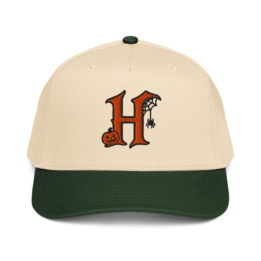 Embroidered Halloween Baseball Cap | Pumpkin, Spider Web Gothic Hat
