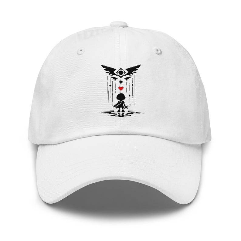 Deltarune Dad Hat, Deltarune Fan Cap, Pixel Art Gamer Hat, Kris Inspired Cap, Dark World Hat, Gaming Gift