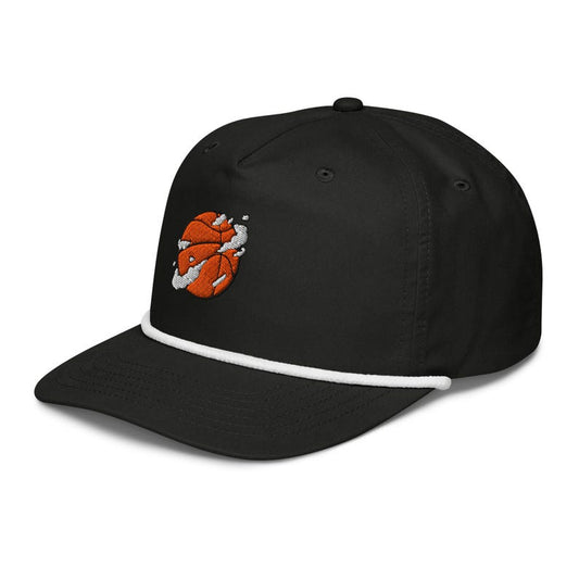 Basketball Embroidered Rope Cap | 5 Panel Snapback | Sports Streetwear Gift