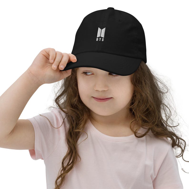 BTS-Inspired Kids Embroidered Baseball Cap | Unofficial K-Pop Toddler & Youth Hat