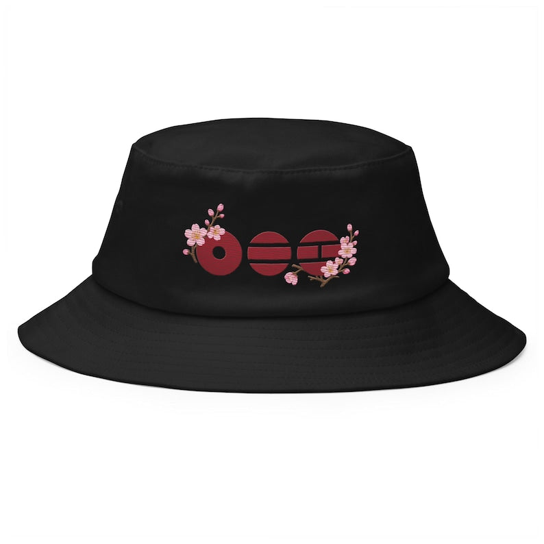 Embroidered BTS Bucket Hat, Vintage Style, 80s 90s Nostalgia