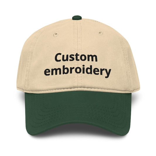 Custom Embroidered Baseball Hat | Personalized Text or Logo Dad Cap | Unisex Gift