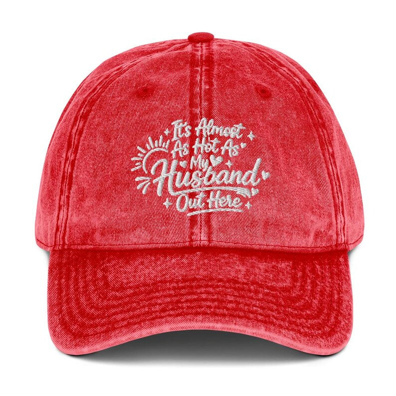 Embroidered Vintage Cotton Twill Cap | Funny Summer Vacation Beach Hat | Gift for Her