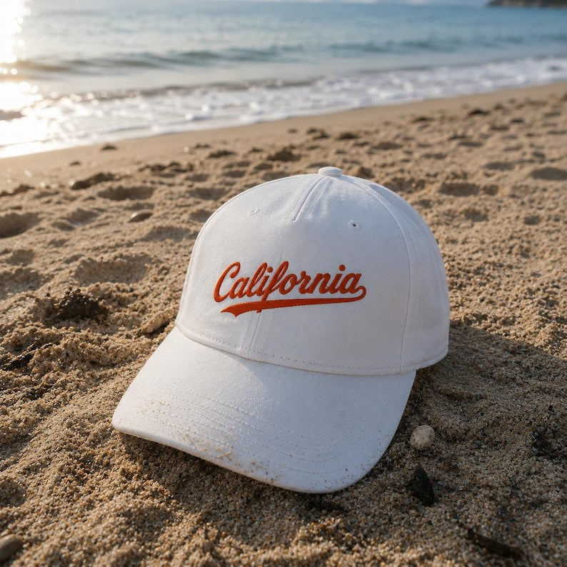 California Embroidered 5 Panel Cap | West Coast Streetwear Hat | Golden State Unisex Dad Hat