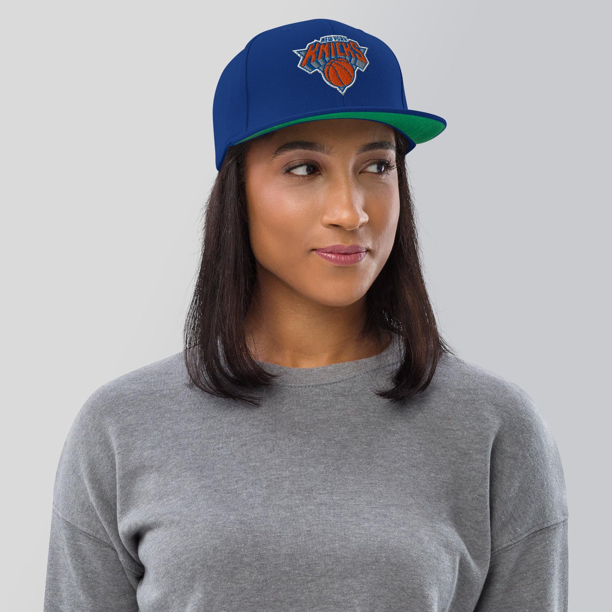 NY Knicks Embroidered Snapback Hat – product view 5