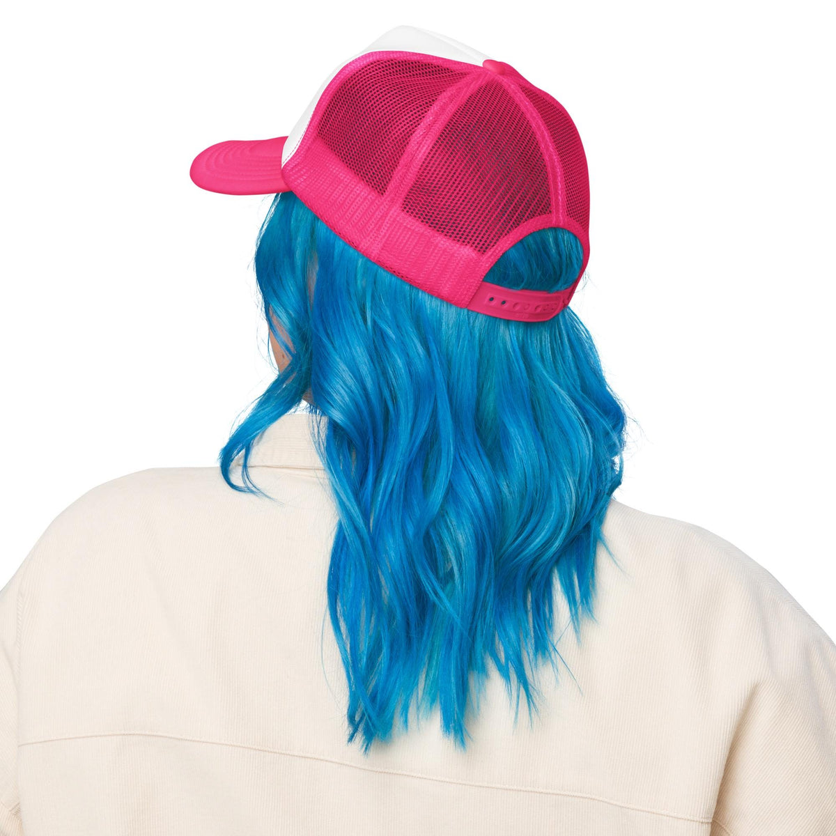 Super Mom Puff Embroidered Trucker Hat – product view 3