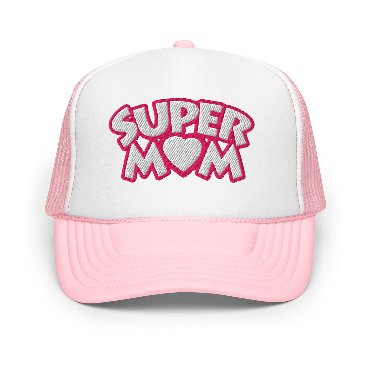 Super Mom Puff Embroidered Trucker Hat – product view 7