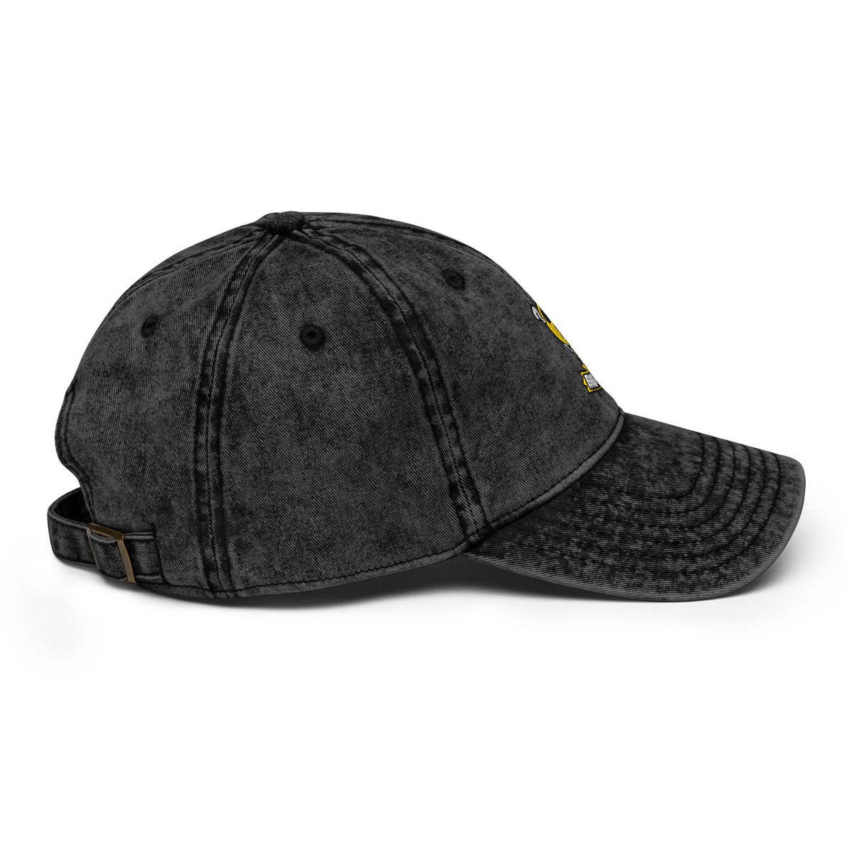 Big Golden Head Embroidered Hat – product view 6