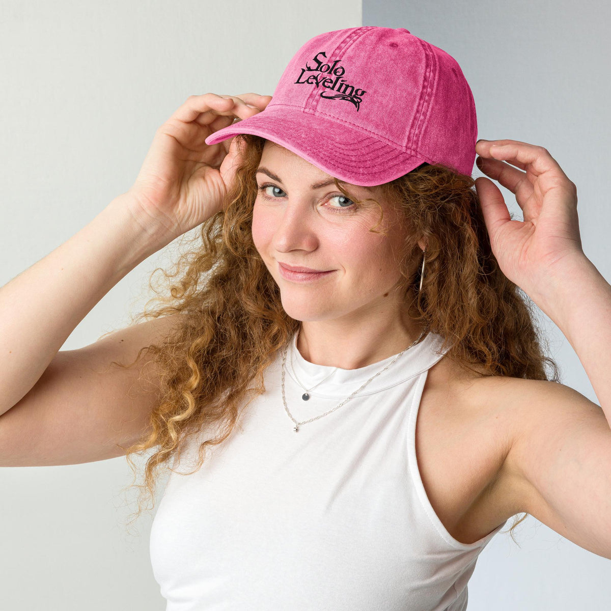 Solo Leveling Embroidered Vintage Cap – product view 4