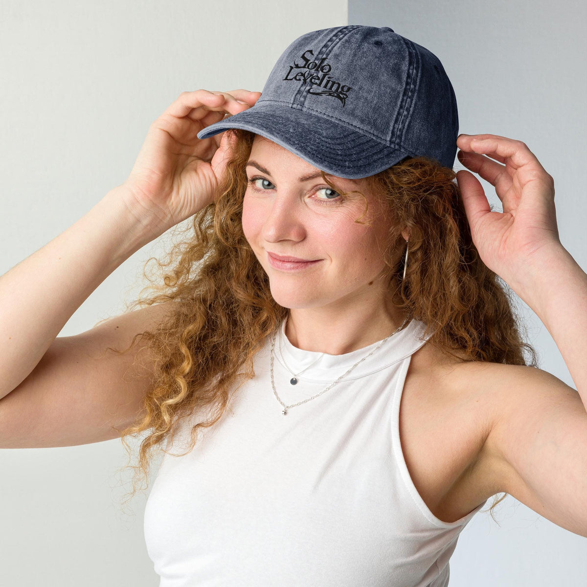 Solo Leveling Embroidered Vintage Cap – product view 5