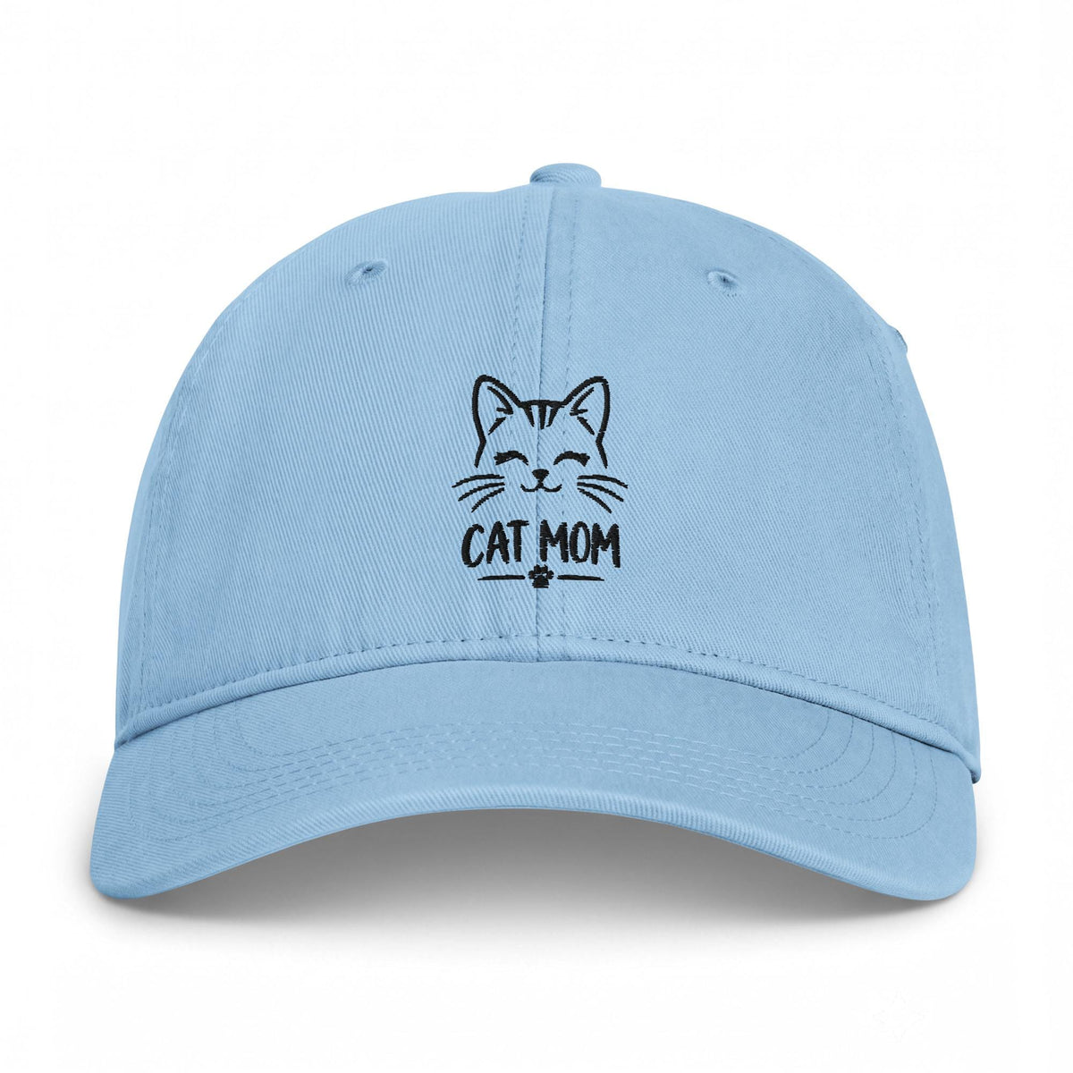 Cat Mom Baseball Cap, Embroidered Feline Lover Gift, Minimalist Hat – listing photo 5