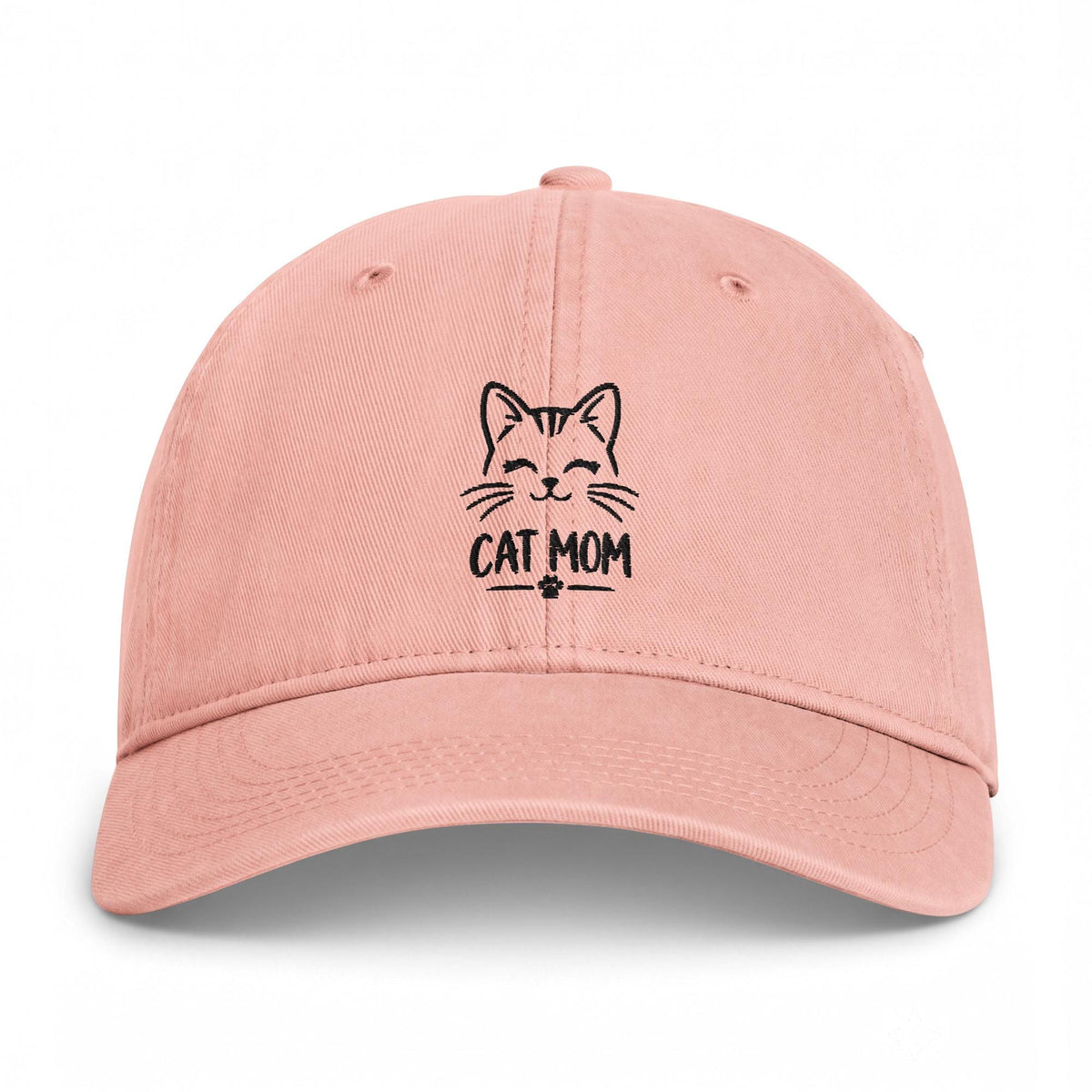 Cat Mom Baseball Cap, Embroidered Feline Lover Gift, Minimalist Hat – listing photo 6