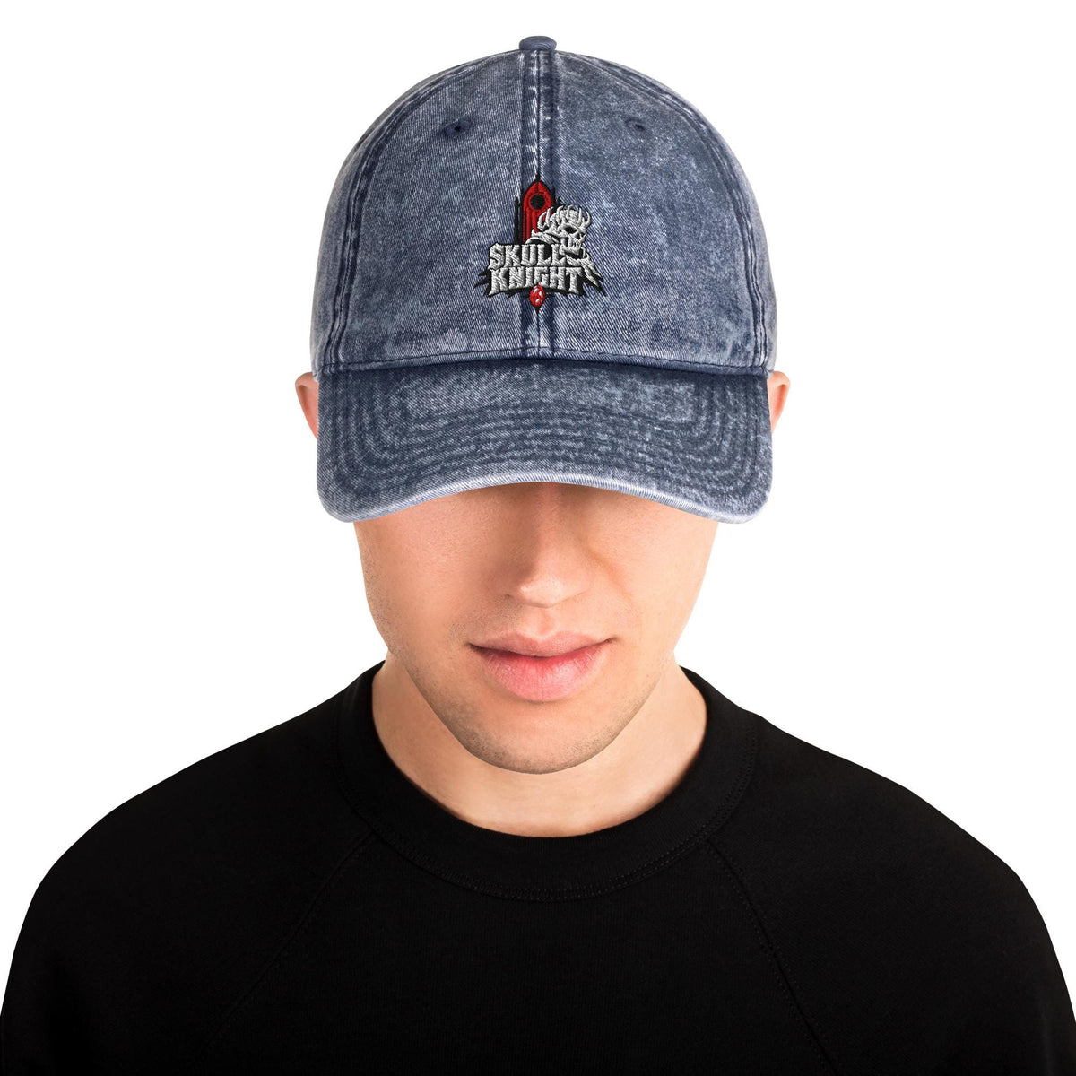 Skull Knight Berserk Embroidered Hat – listing photo 5