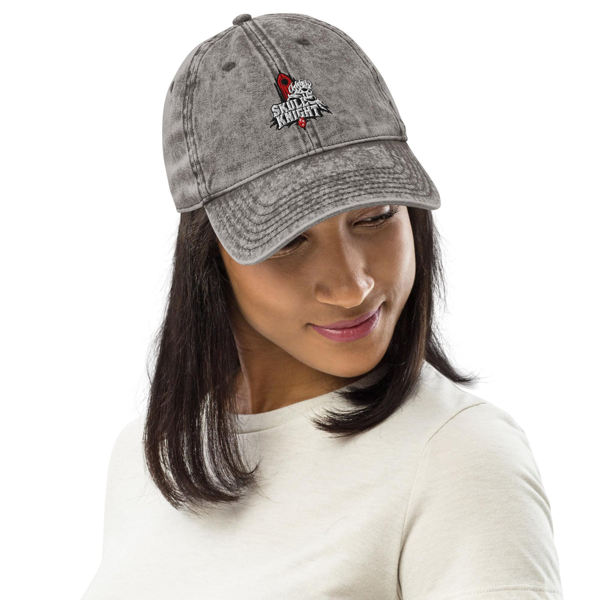 Skull Knight Berserk Embroidered Hat – listing photo 6