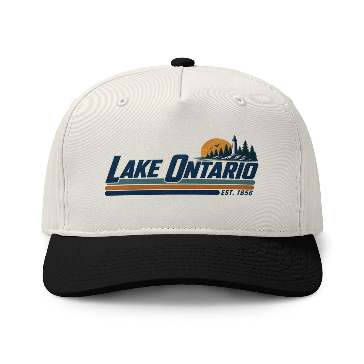 Lake Ontario Cap: Vintage Gel Lakes Travel Hat (100% Cotton) – listing photo 2