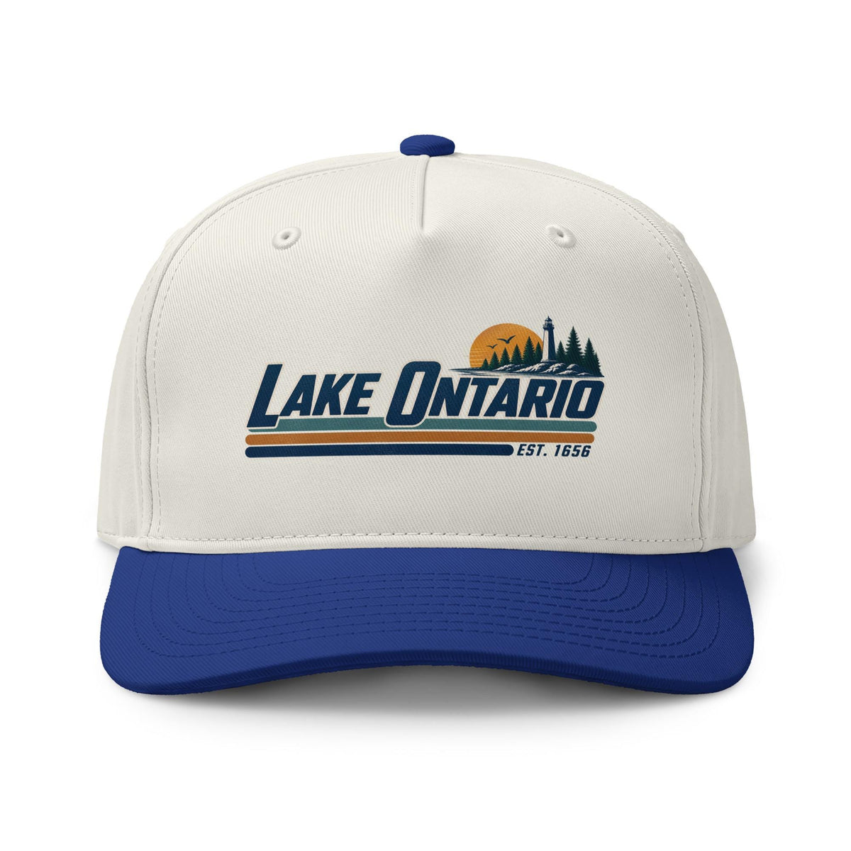 Lake Ontario Cap: Vintage Gel Lakes Travel Hat (100% Cotton) – listing photo 4