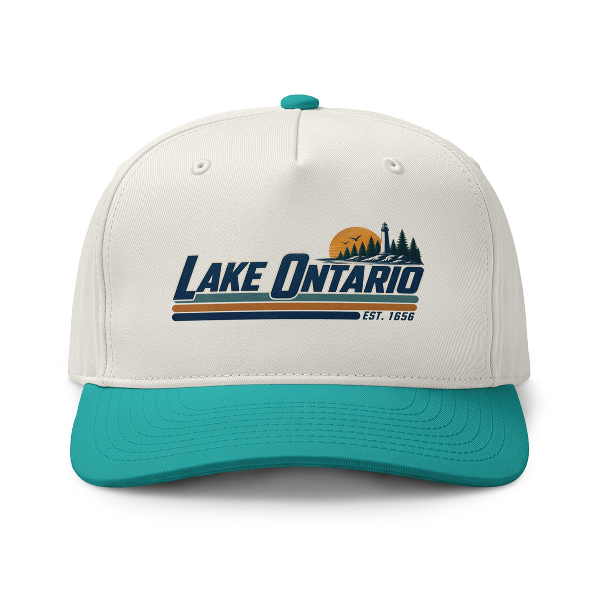 Lake Ontario Cap: Vintage Gel Lakes Travel Hat (100% Cotton) – listing photo 3