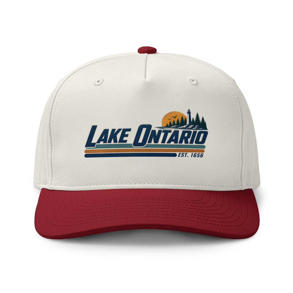 Lake Ontario Cap: Vintage Gel Lakes Travel Hat (100% Cotton) – listing photo 5
