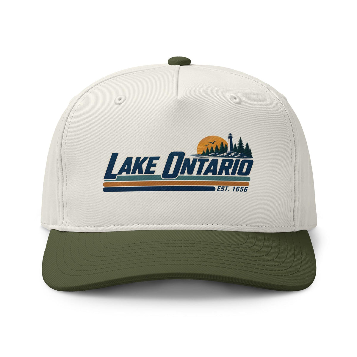 Lake Ontario Cap: Vintage Gel Lakes Travel Hat (100% Cotton) – listing photo 8
