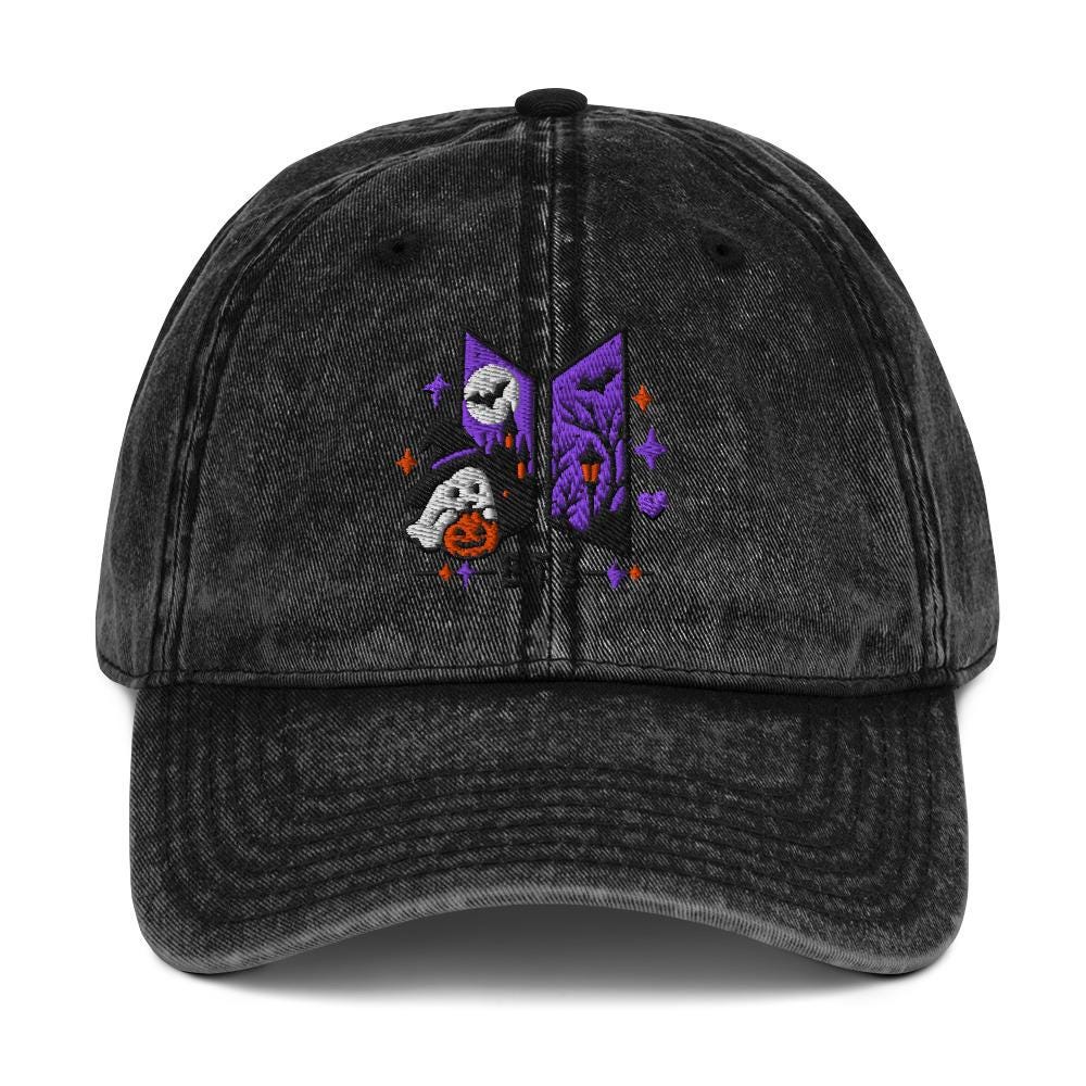 BTS X Halloween Embroidered Vintage Cap – listing photo 3