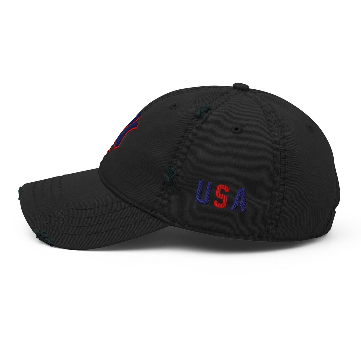 NY Embroidered Distressed Dad Hat – listing photo 7