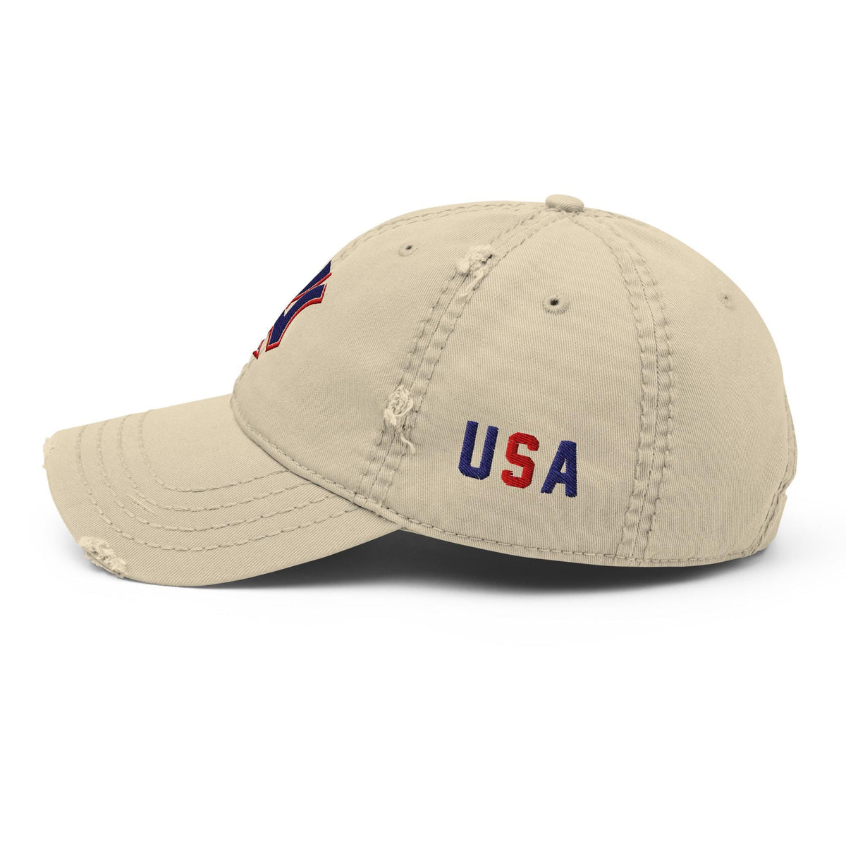 NY Embroidered Distressed Dad Hat – listing photo 8