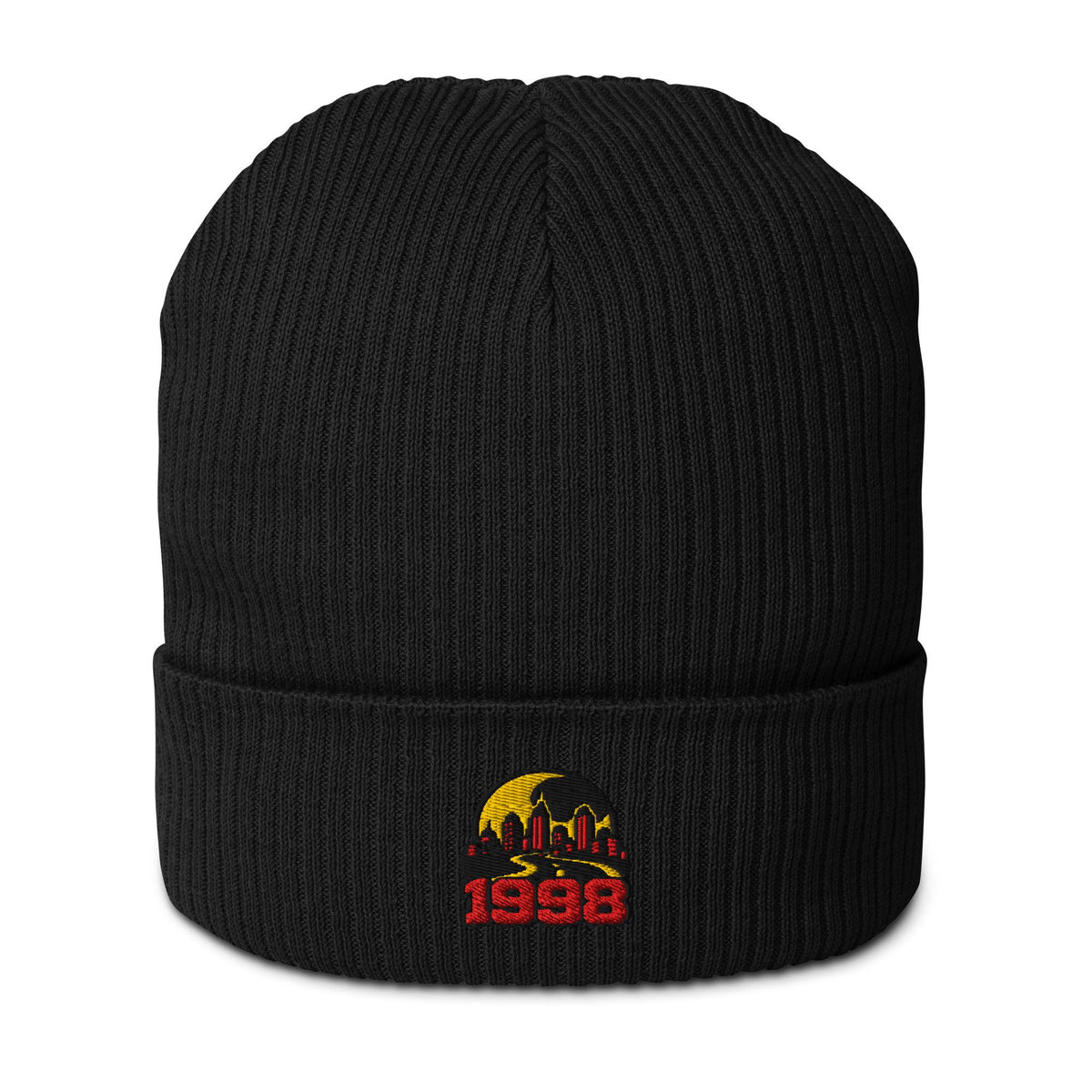 Raccoon City 1998 Embroidered Organic ribbed beanie – listing photo 6