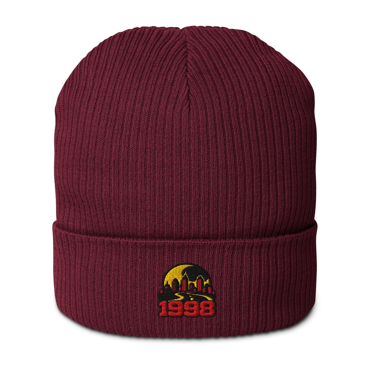 Raccoon City 1998 Embroidered Organic ribbed beanie – listing photo 8