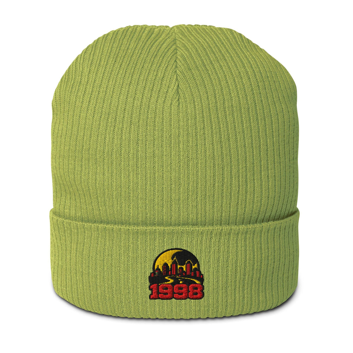 Raccoon City 1998 Embroidered Organic ribbed beanie – listing photo 12