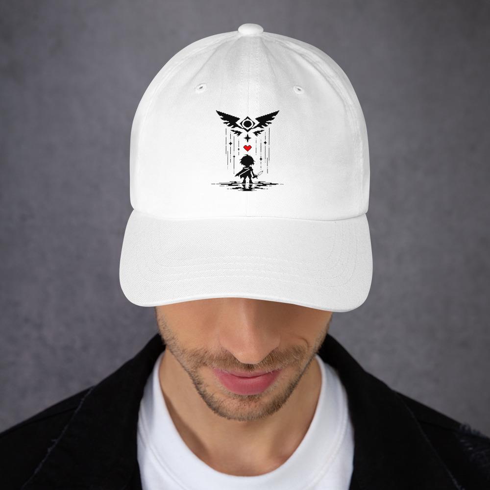 Deltarune Dad Hat, Deltarune Fan Cap, Pixel Art Gamer Hat, Kris Inspired Cap, Dark World Hat, Gaming Gift – listing photo 3