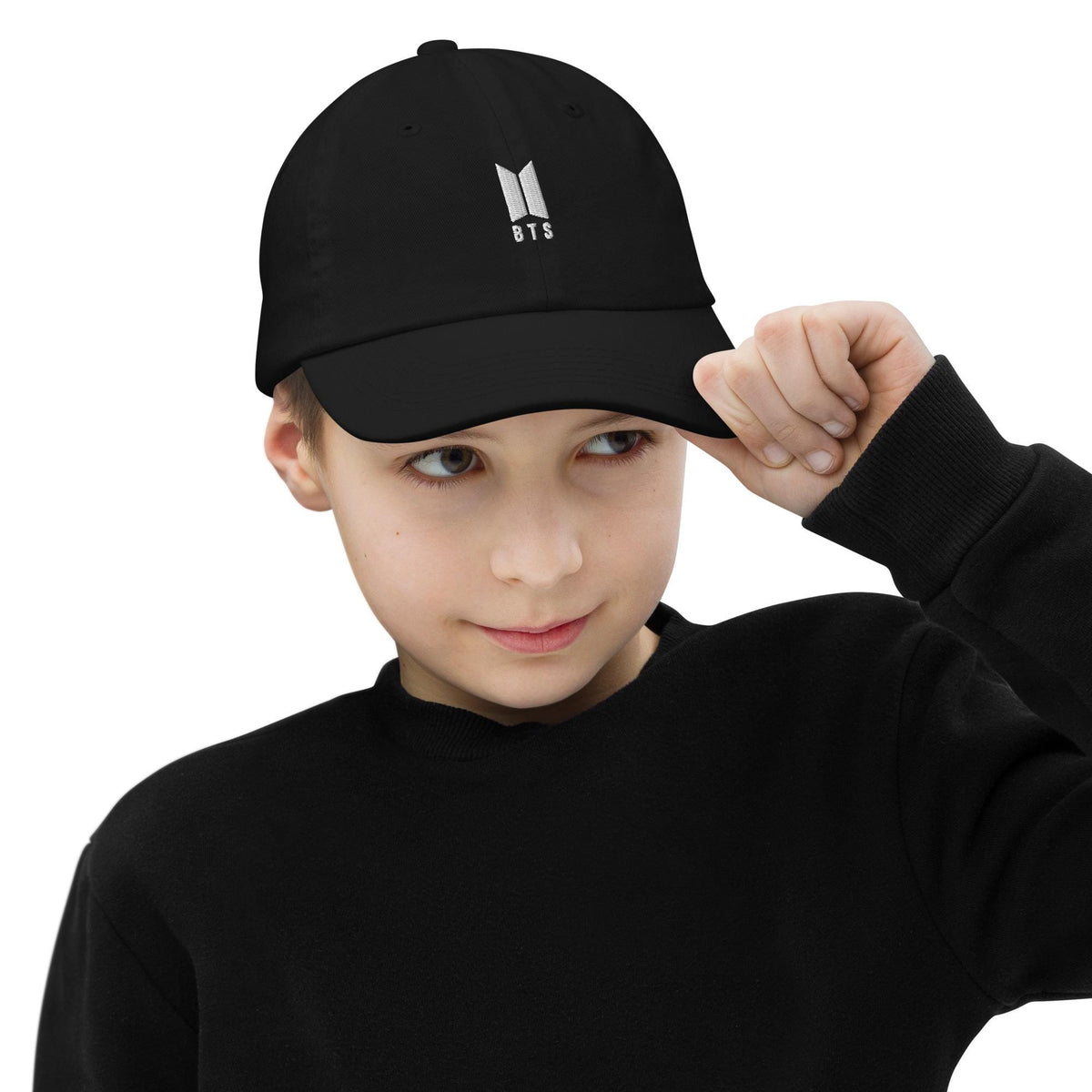 BTS-Inspired Kids Embroidered Baseball Cap – listing photo 2