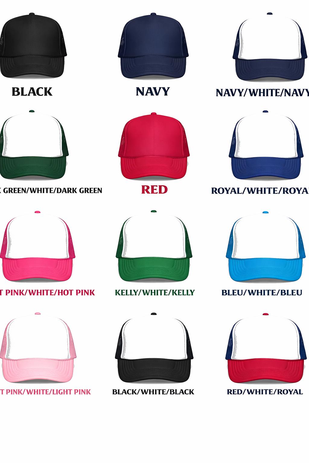 Custom Monogrammed Trucker Hat – listing photo 2