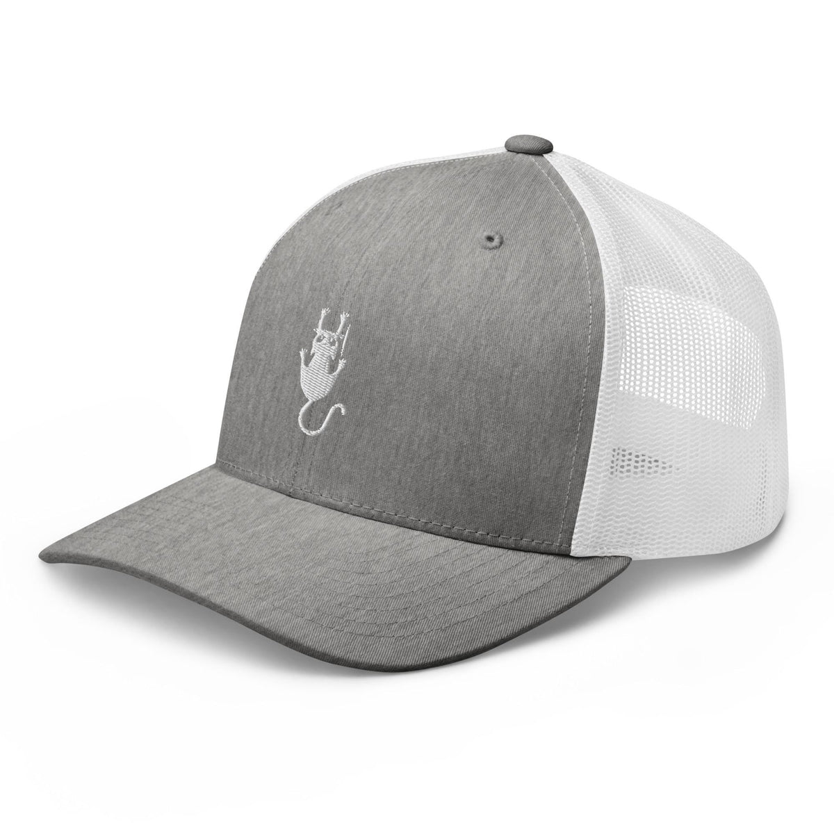 White Cat Embroidered Trucker Cap – listing photo 3
