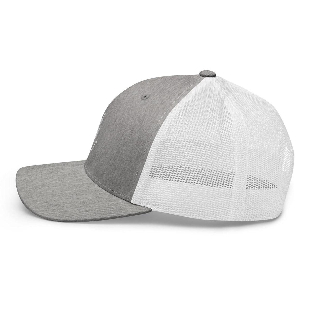 White Cat Embroidered Trucker Cap – listing photo 5